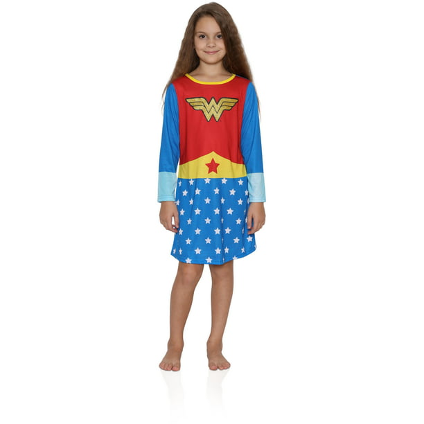 Justice League Wonder Woman Pajamas 2 Piece 4 5 6 7 8 10 12 Child Sleepwear New